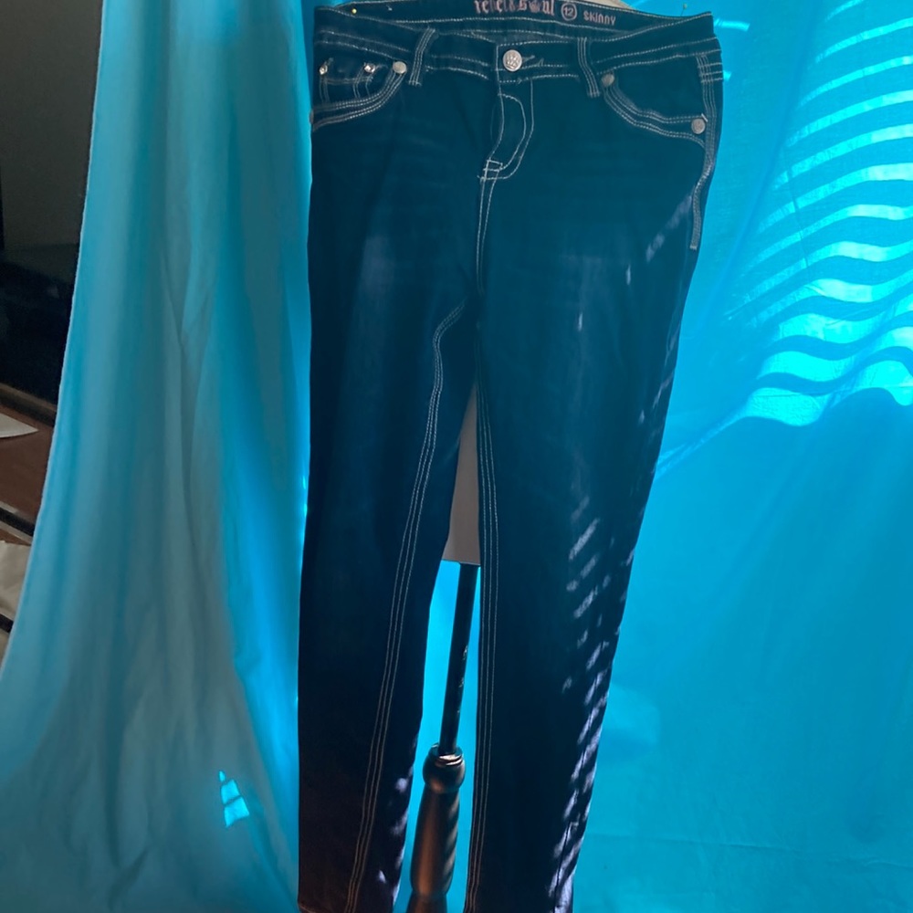Buy2items get1 free.3/$20items for$40. Skinny, BLINGY, size 12 jeans